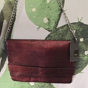 Mossimo Burgundy Snake Print Women's Bag